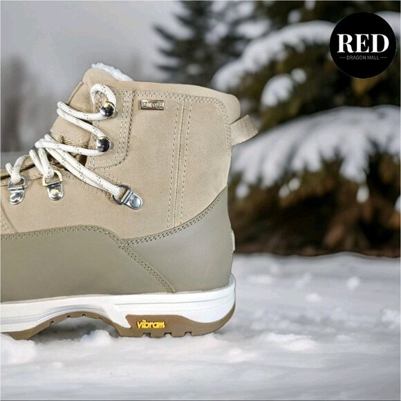 UGG SAND BRECKEN LACE EXTREME WATERPROOF WINTER BOOTS - WOMEN'S SIZE 8 - Picture 13 of 14